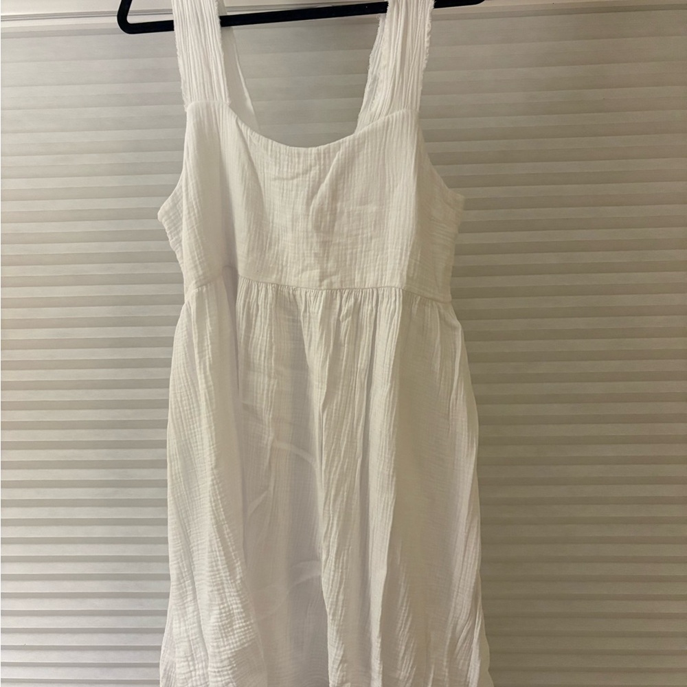 Natural Life Textured White Dress